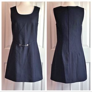 Wrapper Juniors' Navy Blue Sleeveless Mini Dress 11/12